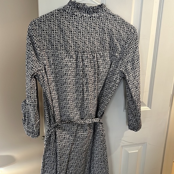 Lilly Pulitzer It’s A Lilly Dress Belted Dress, Long Sleeve, Navy White, Size 4 - Picture 4 of 4